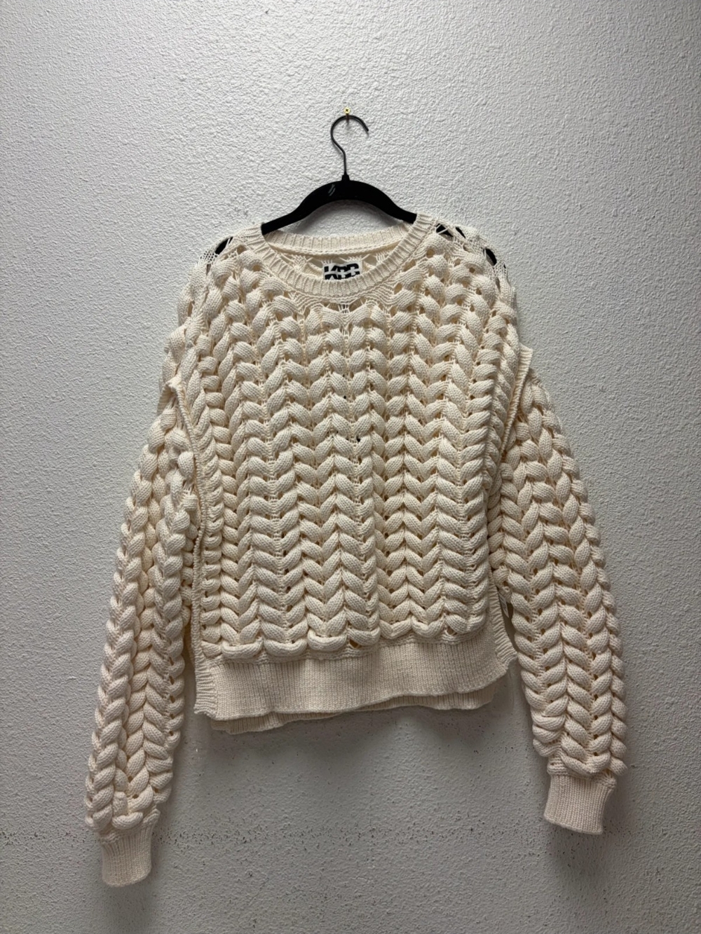 Womens Chunky Crewneck Sweater Size Medium #646